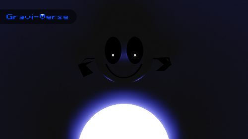 A lighteye enemy from Gravi-Verse looking at a shiny blue orb.